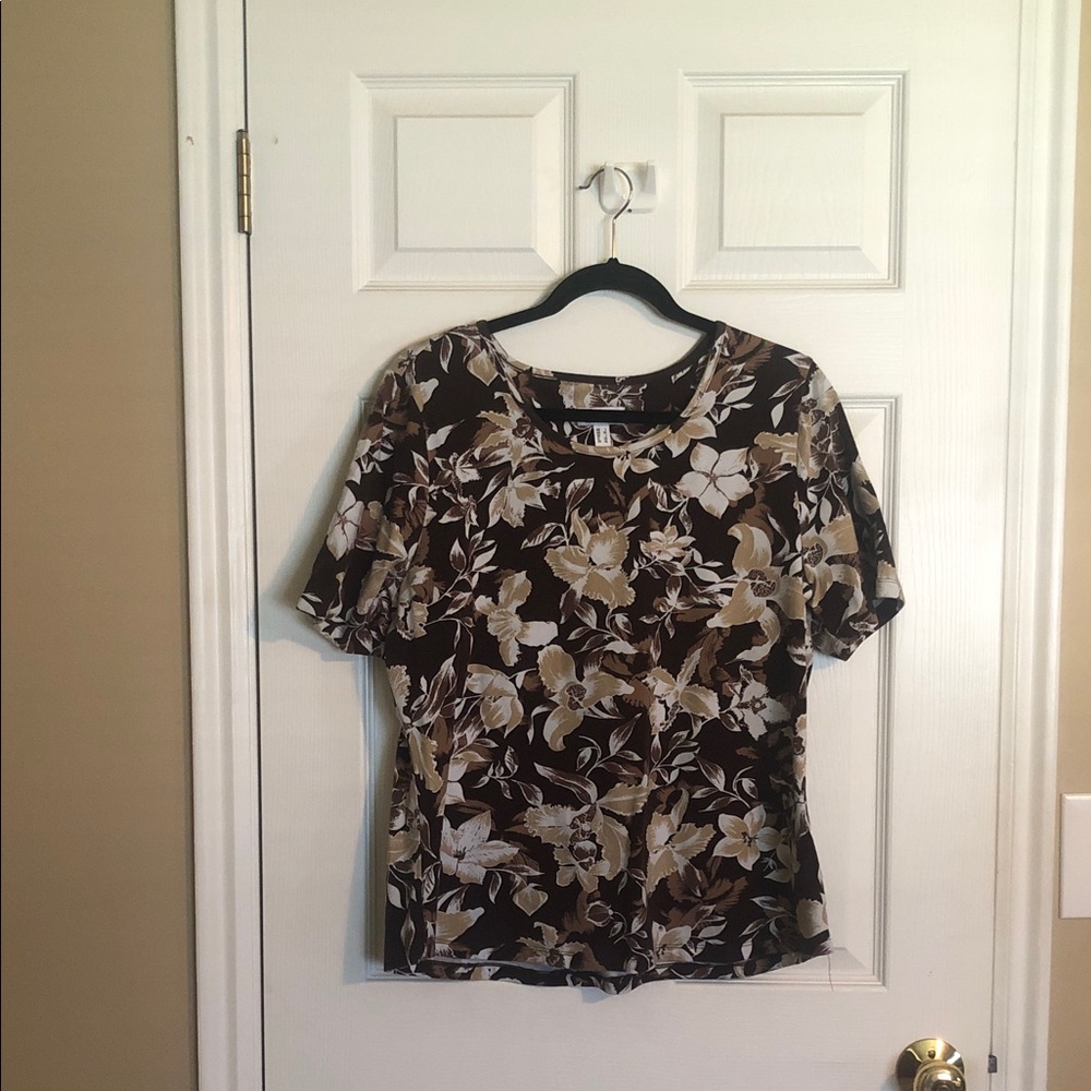 Floral Brown Women's Top